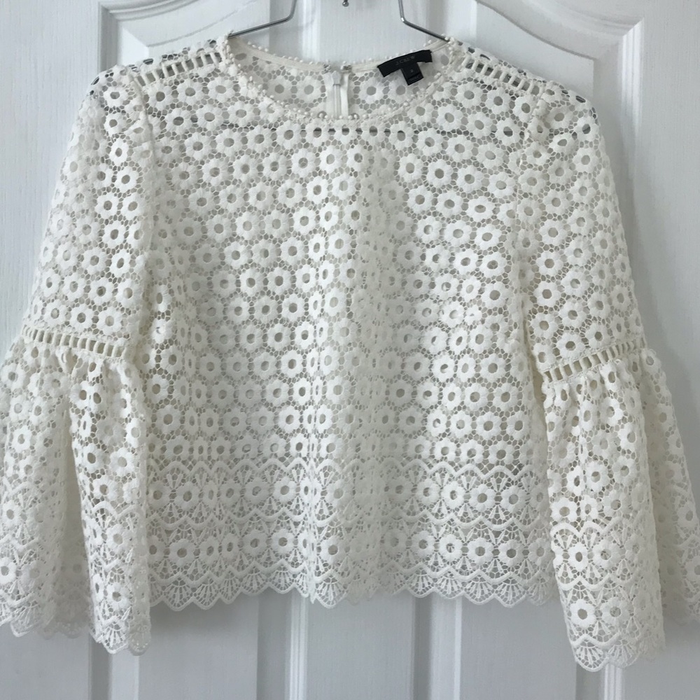 NWOT J. Crew Lace Blouse size 2